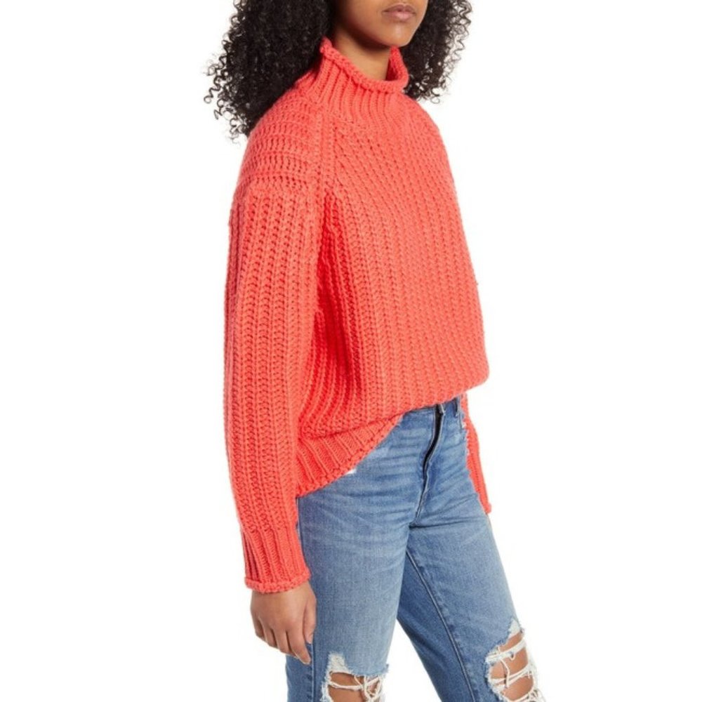 MINKPINK Stevie High Neck Knit Sweater